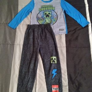 Boy's Minecraft 2-Piece Pajama's